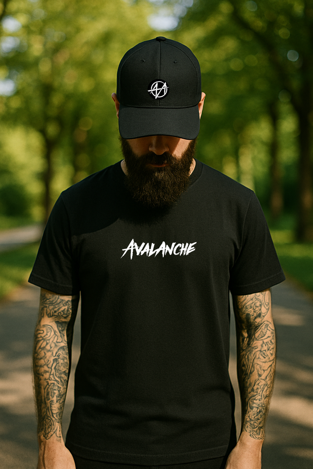 T-Shirt „AVALANCHE“ Schwarz